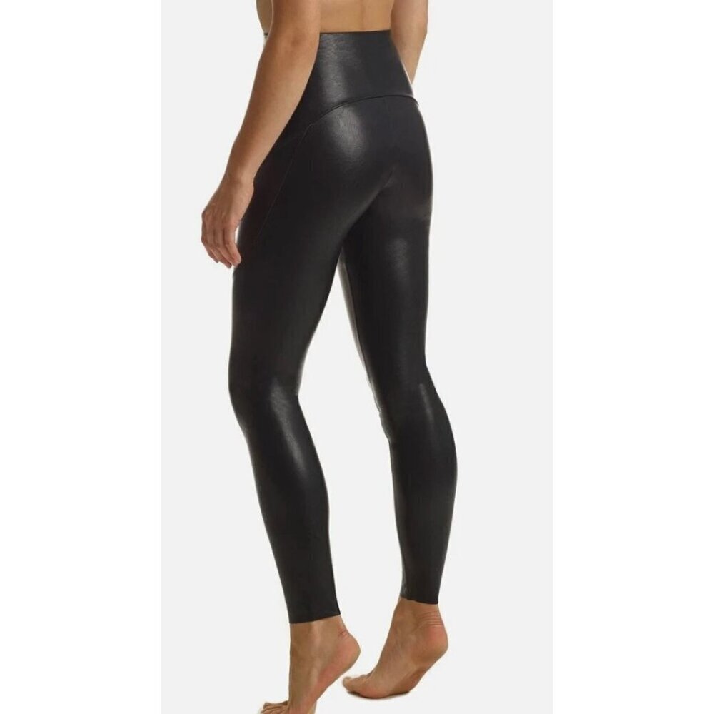 Commando Black Faux Leather Pocket Legging-sz Large - Picture 2 of 8
